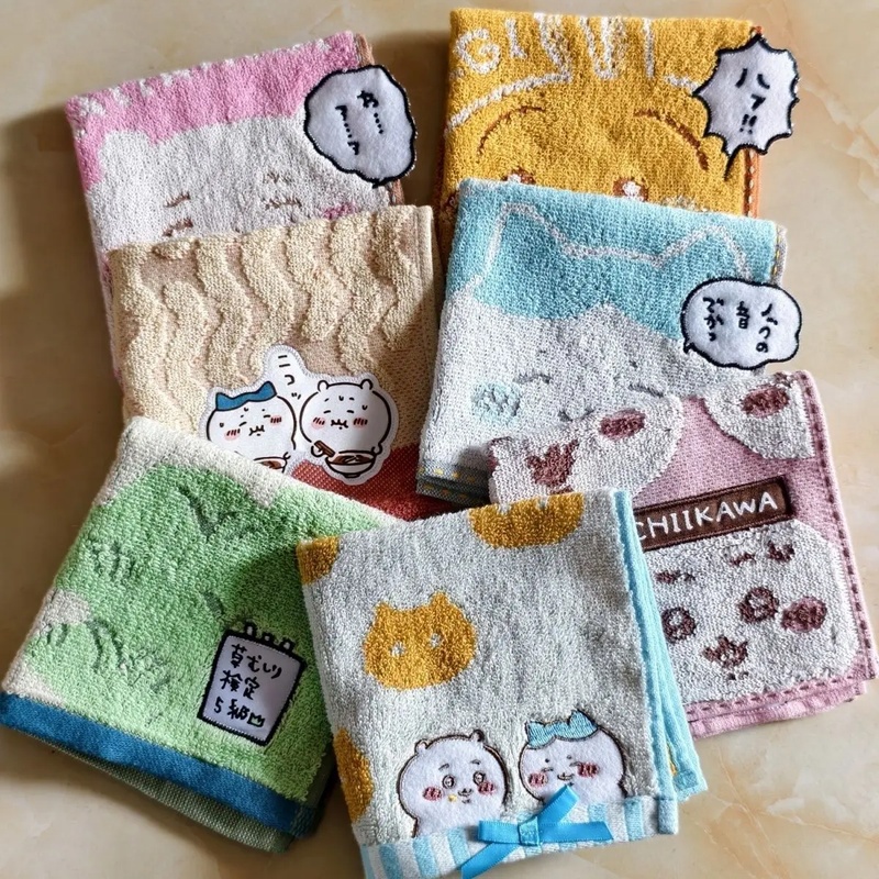 Home Textiles Face Towel - 치이카와 면 소재의 작은 손수건, 귀여운