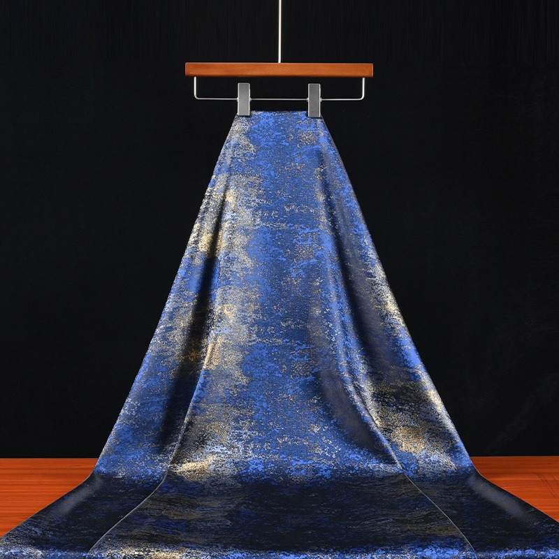 Home Textiles Usa - 레트로 스타일의 파란색과 금색이 조화된 그라데이션