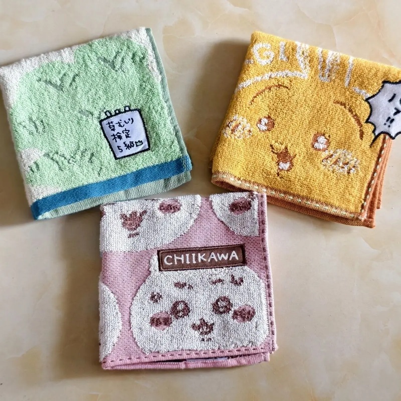 치이카와 면 소재의 작은 손수건, 귀여운 만화 자수 디 - Home Textiles Face Towel 리뷰 및 가격