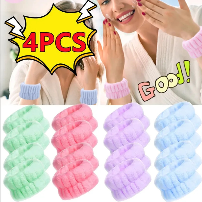 1/4PCS 재사용 가능한 손목 세척 벨트 부드러운 마 - Home Textiles Face Towel 리뷰 및 가격