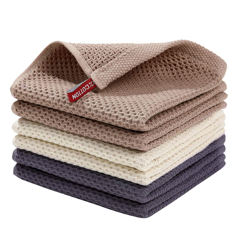 목화 수건 부드러운 흡수성 행주 주방 접시 넝마 벌집  - Home Textiles Face Towel 리뷰 및 가격
