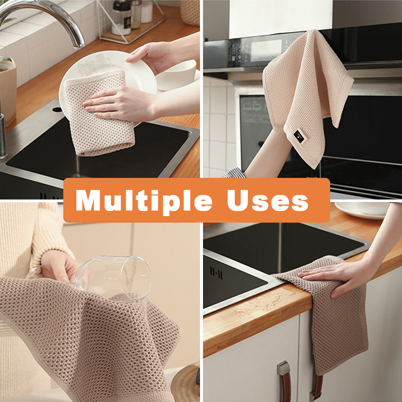 목화 수건 부드러운 흡수성 행주 주방 접시 넝마 벌집  - Home Textiles Face Towel 리뷰 및 가격